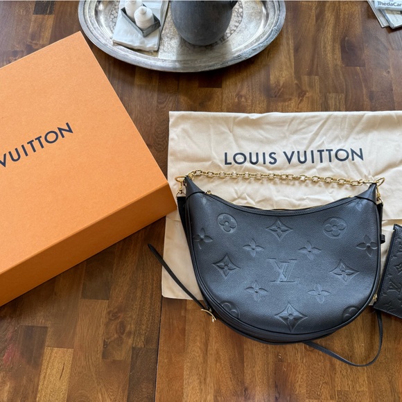 Louis Vuitton Black Embossed Monogram Backpack - Picture 1 of 2